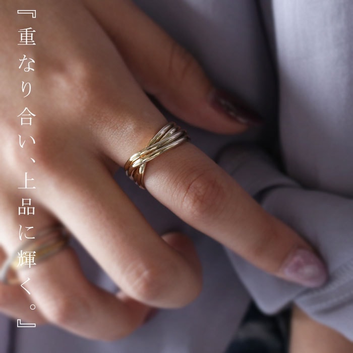 アクセ送料無料 美しく、しなやかな女性の指もとに。デザインリング・(10)◎メール便可！