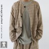 大人に必要な丁度良い柄。チェック柄ジャケット・再販。(80)メール便可