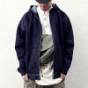 上質デニム。重厚感と風合いの融合。フーデットデニムBIGジャケット 送料無料・再再販。メール便不可