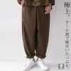 着こなしに深みがでる。風合いストライプ。ウール混テーパードパンツ・再再販。メール便不可