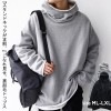 拘りデティール。スタンドネックとゆるデザイン。裏起毛プルオーバー・再再販。メール便不可