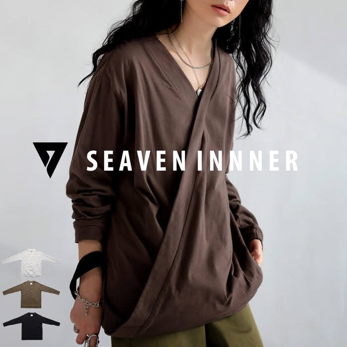 「SEAVEN」SEAVEN INNER セヴンインナー 長袖・再再販。(100)メール便可 母の日