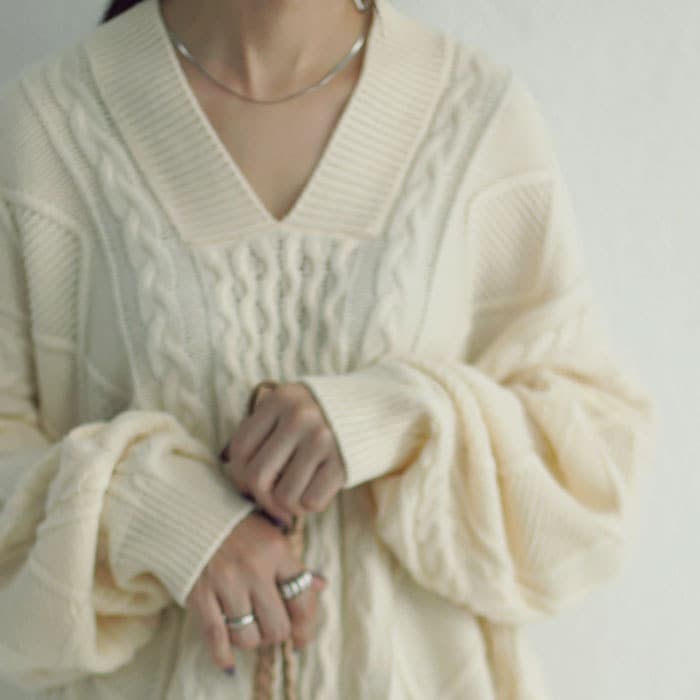 公式通販サイトセール ニット ゆるっとたっぷり。女性らしさがグッと上がる。・再販 ニット+セーター