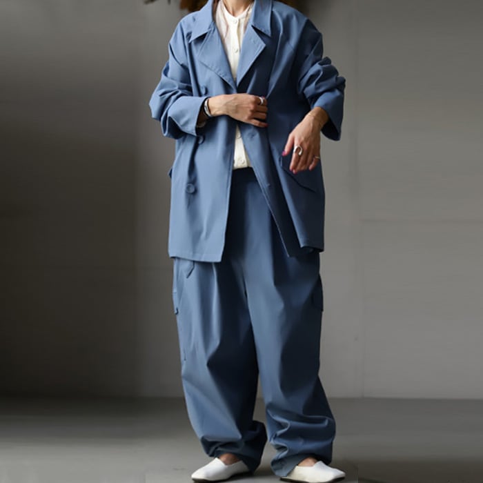 ジャケット ゆったりとしたサイジングで、マニッシュに着こなす。・メール便不可