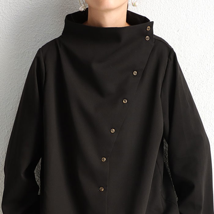 antiqua/pattern torso ボトルネックプルオーバーシャツ ボトルネックトップス シャツ レディース トップス ブラウス・再再販