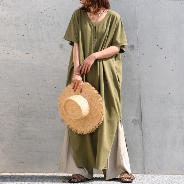 カットカフタンワンピース 送料無料・再再販。メール便不可