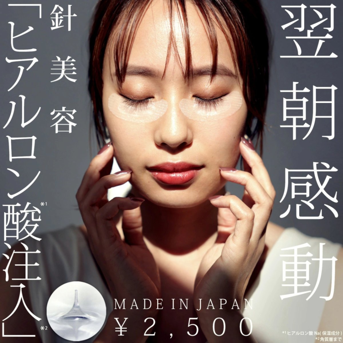 針美容 届く ヒアルロン酸 日本製 翌朝感動 マイクロニードル・(25)メール便可