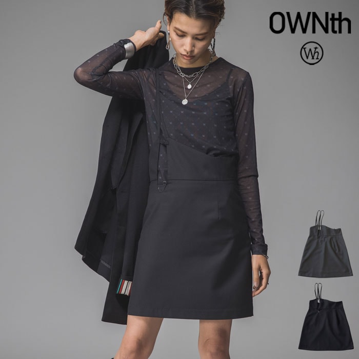 ワンショルダー タイトスカート レディース ミニ丈 送料無料・(80)メール便可