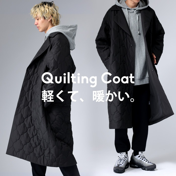 ダウンのような暖かさ キルティングコート コート メンズ アウター