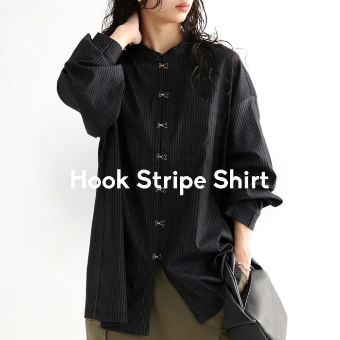 シャツ レディース トップス 長袖 ストライプ柄 送料無料・再入荷 (100)メール便可
