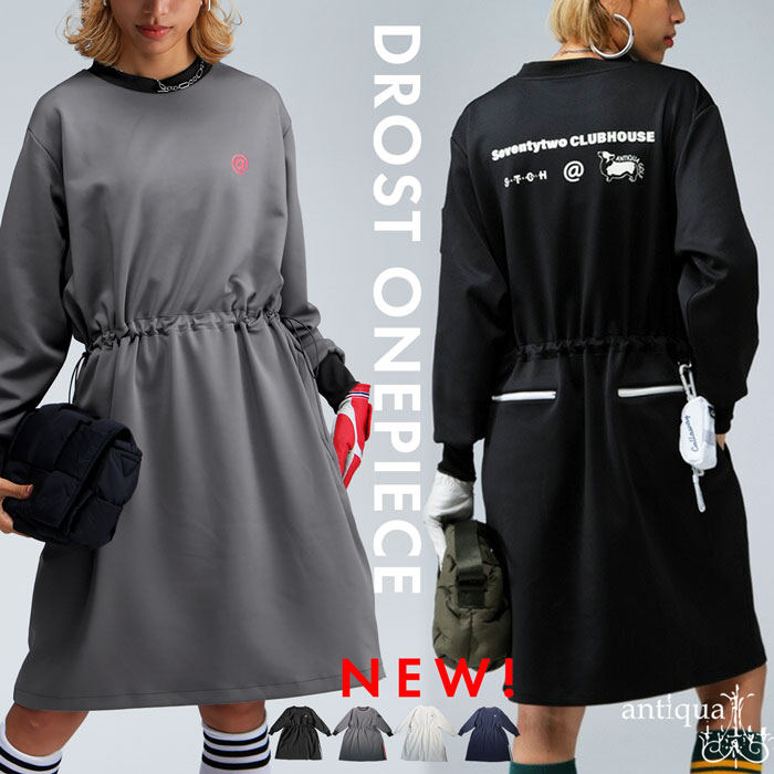 ANTIQUA GOLF×STCH ワンピース レディース 送料無料・新色登場