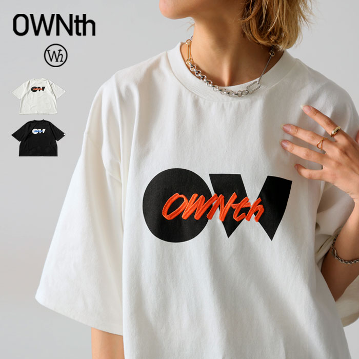 刺繍ロゴ Tシャツ レディース トップス 綿100％ 送料無料・(100)メール便可