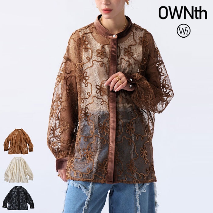 春支度、第２弾。最大15,000円OFF花柄 レースシャツ レディース トップス 長袖 送料無料・(100)メール便可