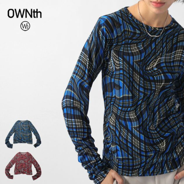 チェック柄 トップス レディース 長袖 プルオーバー 送料無料・(80)メール便可