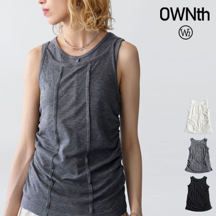 3way 異素材 キャミタンク レディース タンクトップ 送料無料・メール便不可