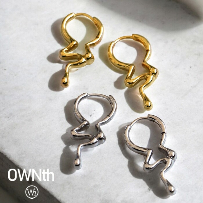 アクセ送料無料 ピアス レディース フープ ドロップライン・(30)メール便可