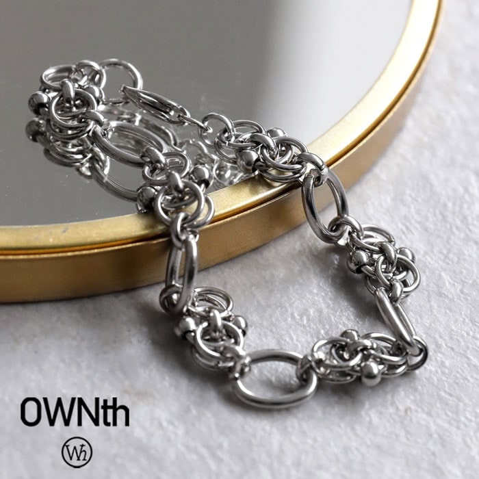 チェーンブレスレット レディース ニッケルフリー 送料無料・(30)メール便可