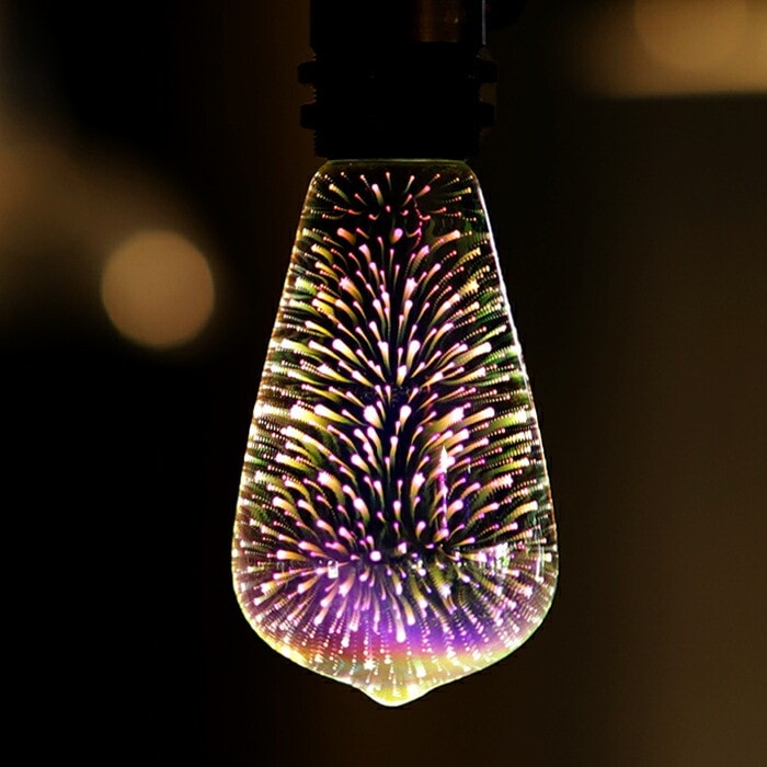 LED 電球 E26 1.3W 花火電球 照明 ライト ミラー 装飾 花火 モダン ランプ インテリア ディスプレイ・メール便不可