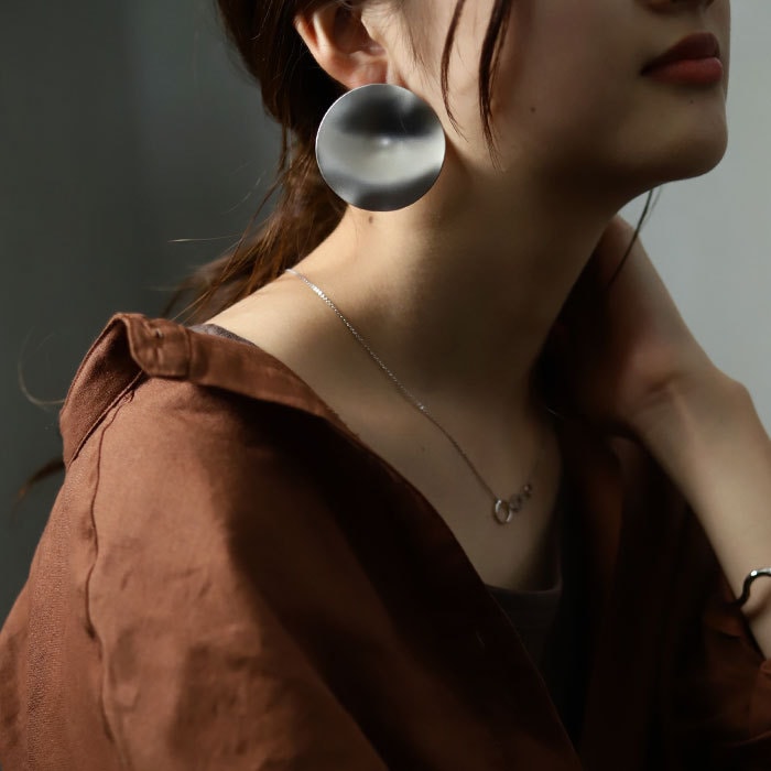 アクセ送料無料 ピアス アクセサリー 大きめ 丸・(10)メール便可