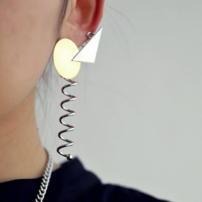 アクセ送料無料 ピアス アクセサリー チタン アシメ シック レディース・(10)メール便可