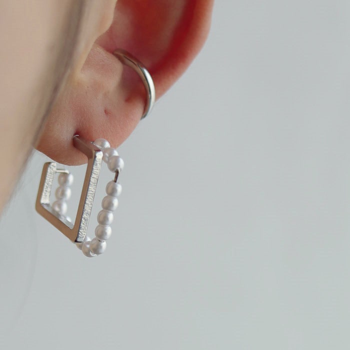 最大1000円OFF対象！4日20時～12日10時 アクセ送料無料 ピアス アクセサリー チタン パール シック レディース・(10)メール便可