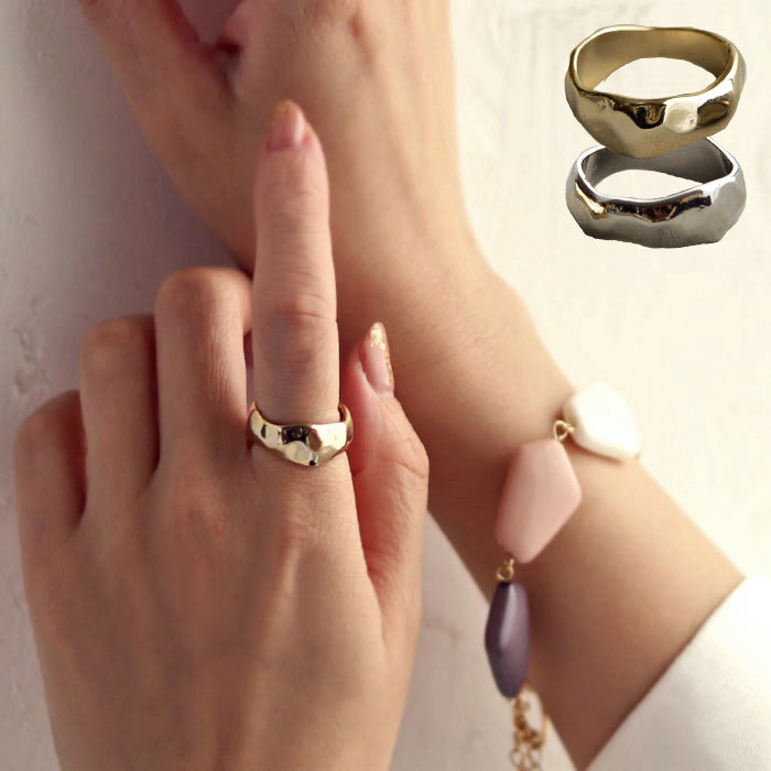 アクセ送料無料  指輪 アクセサリー リング 金属アレルギー対応 ニッケルフリー シルバー ゴールド デザイン ニュアンス ヴィンテージ シック 大人 レディース おしゃれ 上品 パーティー 誕生日 プレゼント・(10)メール便可