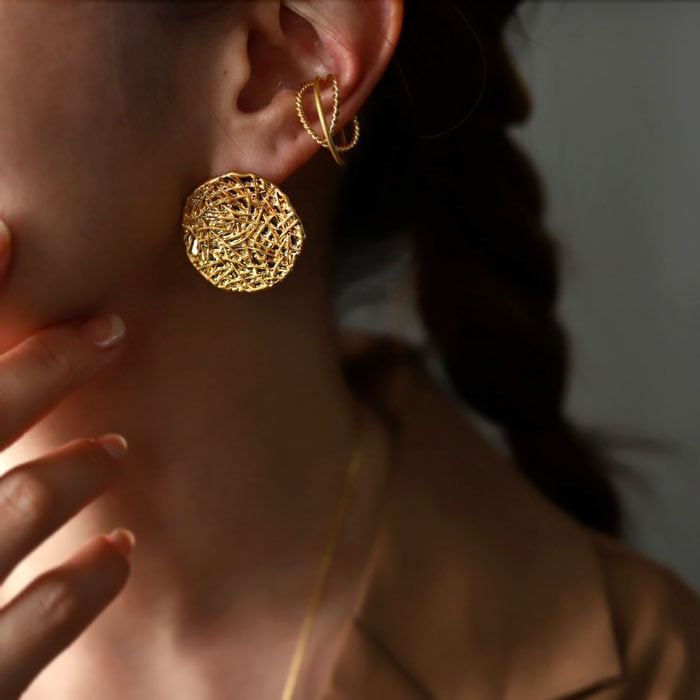 アクセ送料無料 ピアス アクセサリー マット シンプル サークル 円 丸 シック レディース・(10)メール便可