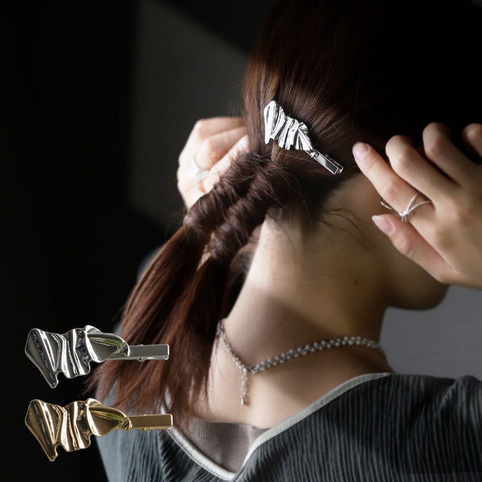 アクセ送料無料   ヘアピン アクセサリー ヘアピン留め ヘアクリップ 変形 シルバー ゴールド ニュアンス ナチュラル デザイン ヴィンテージ シック 大人 レディース おしゃれ ヘアアレンジ パーティー プレゼント・(10)メール便可