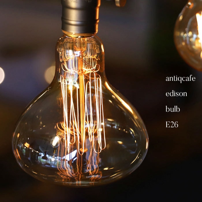 白熱電球 電球 E26 60W 明るさ240ルーメン 照明 ライト フラスコ 装飾 モダン インテリア ディスプレイ アンティーク ヴィンテージ・メール便不可