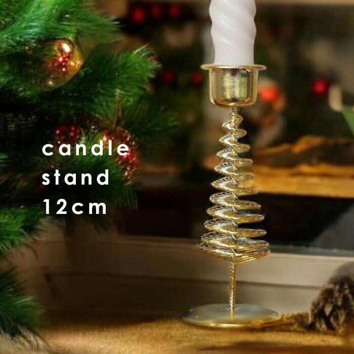 クリスマスツリー キャンドル  キャンドルツリー キャンドル立て ツリー型キャンドル立て キャンドルスタンド テーブル用キャンドルツリー クリスマス雑貨 卓上 テーブル装飾 ゴールド 置物 北欧風 アンティーク おしゃれ お祝い 誕生日プレゼント・メール便不可