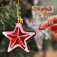 オーナメント クリスマス Xmas 6個セット クリスマスツリー レッド