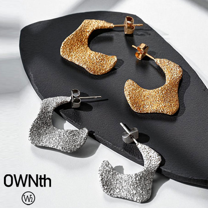 アクセ送料無料 ピアス レディース アートピース ラメ 真鍮・(30)メール便可