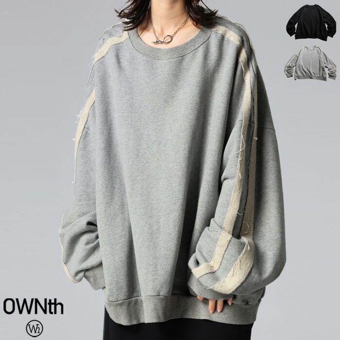 配色ライン スウェット トレーナー レディース 裏毛 送料無料・メール便不可