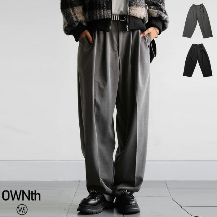 ツータック ワイドパンツ レディース ボトムス パンツ 送料無料・メール便不可