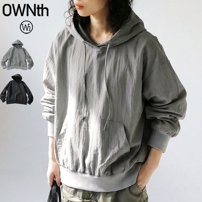 シアー フーディー トップス レディース 長袖 ワイド 送料無料・(500)メール便可