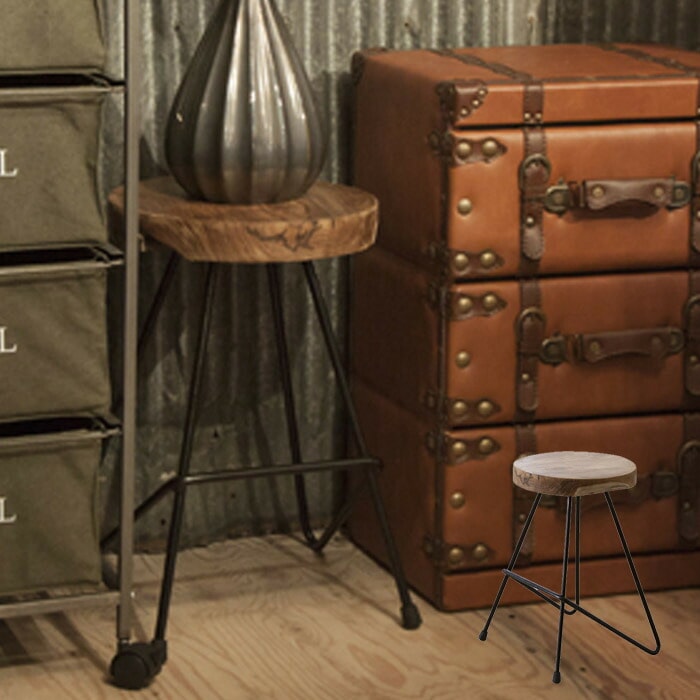 【送料無料】スツール 椅子 腰掛け チェア 丸椅子 ラウンド・メール便不可【DRS】