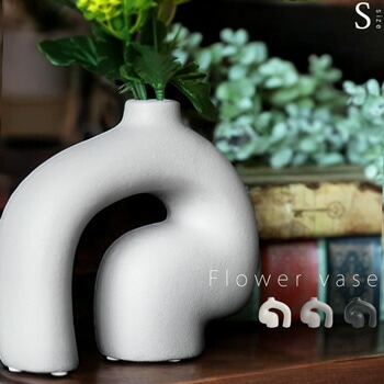 アート 花瓶 フラワーベース 北欧風 インテリア 送料無料・メール便不可