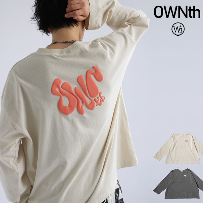 オリジナルロゴ ロングＴシャツ メンズ 綿100 送料無料・(80)メール便可