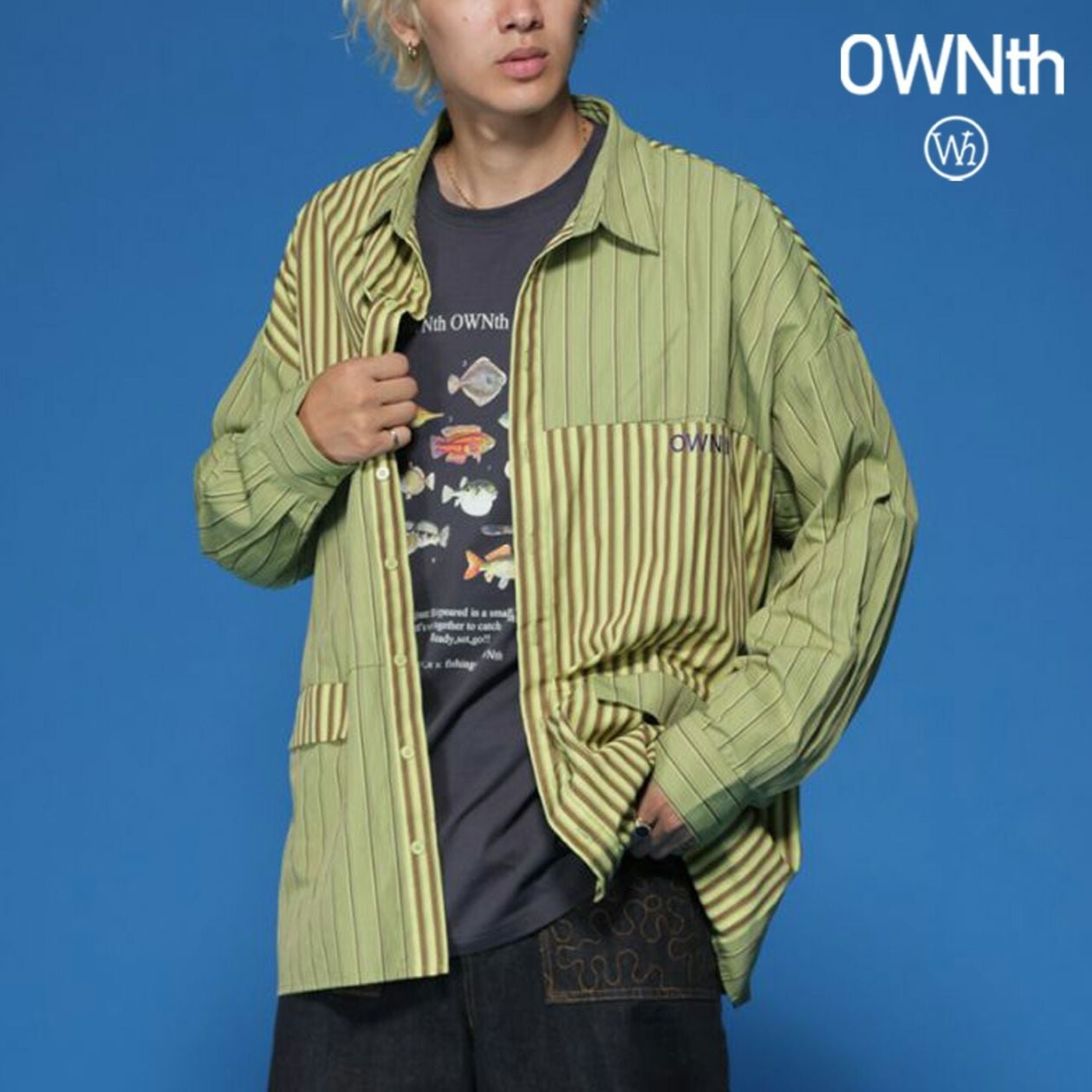 ストライプ切替シャツ コットンストライプ切替シャツブラウス◎☆ | 京都通販ミセスの