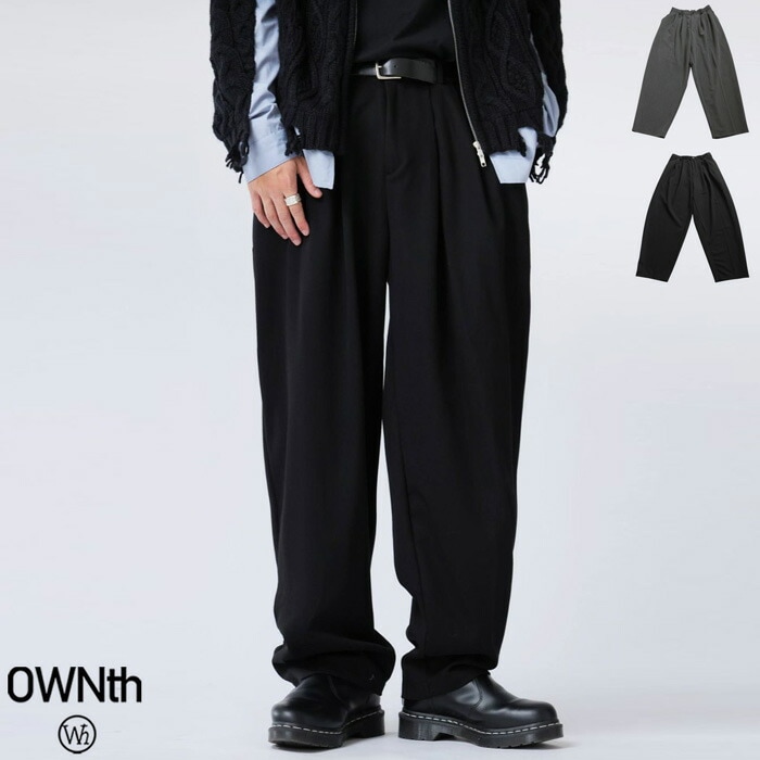 ツータック ワイドパンツ メンズ ボトムス パンツ 送料無料・メール便不可
