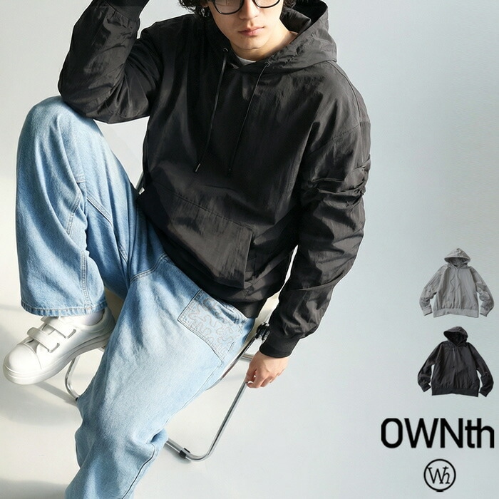 シアー フーディー トップス メンズ 長袖 ワイド 送料無料・(500)メール便可