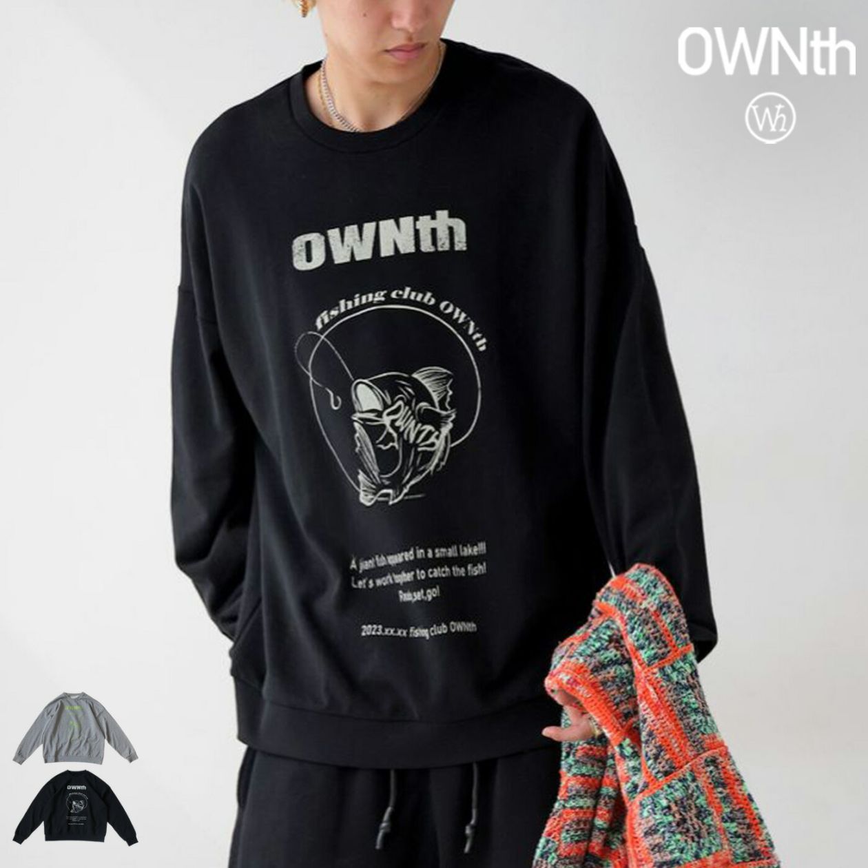 クラックプリント プルオーバー ユニセックス 送料無料・メール便不可