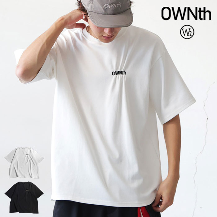 タック 配色 刺繍ロゴ Tシャツ メンズ 半袖 送料無料・メール便不可