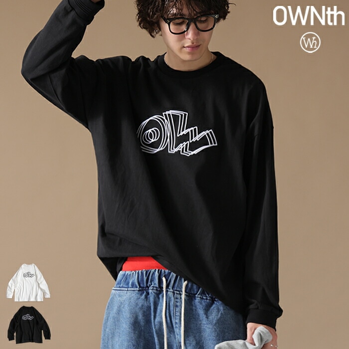 ふくれロゴTシャツ ユニセックス 長袖 綿100 送料無料・メール便不可