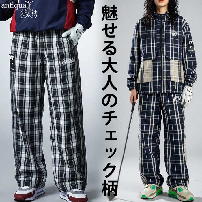 ANTIQUA GOLF×STCH ワイドパンツ レディース 送料無料・(500)メール便可