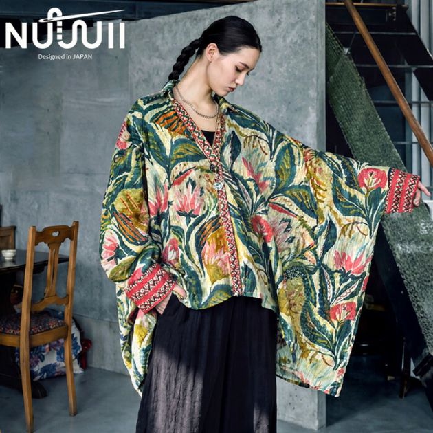 【予約：3月中旬納期】ドビー織り シアー ブラウス レディース ワイド 長袖 送料無料・(100)メール便可