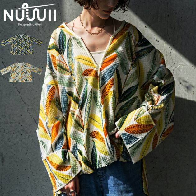 力まない、美しさ。 ボタニカル柄 プルオーバー レディース 長袖 送料無料 ・(50)メール便可