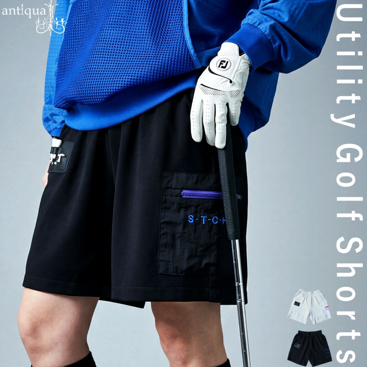 ANTIQUA GOLF×STCH パンツ レディース 送料無料 ・(80)メール便可