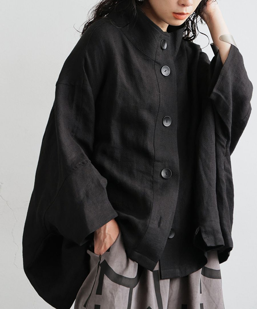 リネンガーゼジャケット レディース 長袖 ジャケット 送料無料・(100