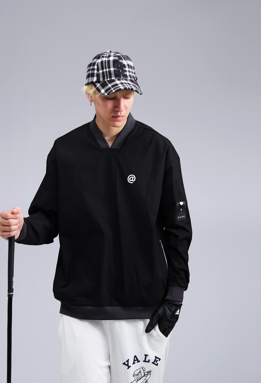 アンティークゴルフ デコパージュ ANTIQUA GOLF×STCH ロゴ トップス 送料無料・メール便不可
